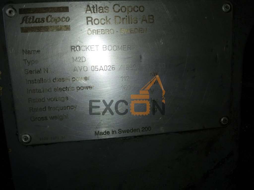 2005 ATLAS COPCO Rocket boomer M2D